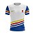Camiseta de Motociclismo Brk Azul Verde e Vermelho com Uv50 - Imagem 1