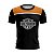 Camiseta de Motociclismo Brk Preto e Laranja 2 com Uv50 - Imagem 1