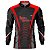 Camisa Motociclista Brk Preto e Vermelho Enfield com Uv50 - Imagem 1
