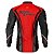 Camisa Motociclista Brk Preto e Vermelho Enfield com Uv50 - Imagem 2