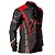 Camisa Motociclista Brk Preto e Vermelho Enfield com Uv50 - Imagem 3