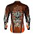 Camisa de Motociclismo BRK Skull Motocicleta com Uv50 - Imagem 2