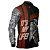 Camisa Motociclista Brk Moto H-D Caveira Skull com Uv50 - Imagem 3