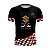 Camiseta de Motociclismo Brk Casual Preto e Vermelho com Uv 50 - Imagem 1