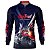 Camisa Motociclista BRK NC 750X Azul Escuro com UV50+ - Imagem 1
