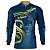 Camisa Motociclismo BRK Rastro da Serpente Azul Marinho Com UV50+ - Imagem 1