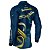 Camisa Motociclismo BRK Rastro da Serpente Azul Marinho Com UV50+ - Imagem 4