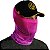 Bandana Black Mask Brk Rosa Degradê Roxo Proteção UV50+ - Imagem 1