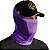 Bandana Black Mask Brk Roxo Liso Proteção UV50+ - Imagem 1