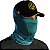 Bandana Black Mask Brk Verde Escuro Proteção UV50+ - Imagem 1