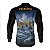 Camisa Motociclismo Brk Patagônia Preta e Azul com Proteção Solar UV50+ - Imagem 2