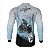 Camisa Motociclismo Brk Patagônia Azul e Cinza com Proteção Solar UV50+ - Imagem 2