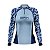 Camisa de Pesca Feminina Brk Básica Floral Azul Claro com Proteção Solar UV50+ - Imagem 1