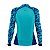 Camisa de Pesca Brk Básica Floral Verde Água com Proteção UV50+ - Imagem 2