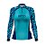 Camisa de Pesca Brk Básica Floral Verde Água com Proteção UV50+ - Imagem 1