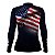 Camisa de Pesca Feminina Brk Bandeira Estados Unidos com Proteção Solar UV50+ - Imagem 2