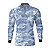 Camisa de Pesca Brk Camuflado Azul com Proteção Solar UV50+ - Imagem 1