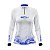 Camisa Agro Brk Feminina Azul e Branca com Proteção Solar UV50+ - Imagem 1
