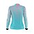 Camisa Agro Brk Feminina Ciano com Rosa com Proteção Solar UV50+ - Imagem 2