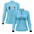 Camisa de Pesca Feminina Brk Fishing State of Mind Azul com Proteção Solar UV50+ - Imagem 1