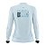 Camisa de Pesca Feminina Brk Fishing State of Mind Azul Claro com Proteção Solar UV50+ - Imagem 3