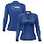 Camisa de Pesca Feminina Brk Atum Mapa Náutico Azul com Proteção Solar UV50+ - Imagem 1