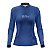 Camisa de Pesca Feminina Brk Atum Mapa Náutico Azul com Proteção Solar UV50+ - Imagem 2