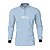 Camisa de Pesca Brk Cavala Mapa Náutico Azul Claro com Proteção Solar UV50+ - Imagem 1