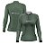 Camisa de Pesca Feminina Brk Jig Head Verde Fishing Club com Proteção Solar UV50+ - Imagem 1