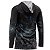 Camisa FusionX Brk Galaxy Preta e Azul com Capuz e Proteção UV50+ - Imagem 2