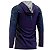 Camisa FusionX Brk Camo Distorções Azul com Capuz e Proteção UV50+ - Imagem 2