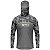 Camisa FusionX Brk Deep Cinza Camuflado com Capuz e Proteção UV50+ - Imagem 1