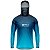 Camisa FusionX Brk Clean Azul Escuro com Capuz e Proteção UV50+ - Imagem 1
