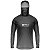 Camisa FusionX Brk Clean Preto Lisa com Capuz e Proteção UV50+ - Imagem 1