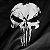 Camiseta Militar Brk Caveira Punisher Estilizada Branco com Algodão Premium - Imagem 2
