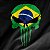 Camiseta Militar Brk Caveira Punisher Estilizada do Brasil com Algodão Premium - Imagem 2