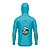 Camisa de Pesca com Capuz Brk Caiaque é Vida Azul Turquesa com Proteção UV50+ - Imagem 2