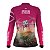 Camisa Agro Feminina Brk Rosa Drone T10 com Proteção Solar UV50+ - Imagem 3
