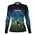 Camisa Agro Feminina Brk Drone Bandeira do Brasil com Proteção Solar UV50+ - Imagem 2