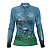 Camisa Agro Feminina Brk Drone T40 Air Force Azul com Proteção Solar UV50+ - Imagem 2