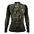 Camisa Agro Feminina Brk Camuflada Verde Folhas com Proteção Solar UV50+ - Imagem 3