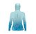 Camisa FusionX Feminina Brk Deep Azul Cristal com Capuz e Proteção Solar UV50+ - Imagem 2
