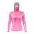 Camisa FusionX Feminina Brk Clean Efeito Água Laranja Rosa com Capuz e Proteção Solar UV50+ - Imagem 1