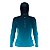 Camisa FusionX Feminina Brk Clean Azul com Capuz e Proteção Solar UV50+ - Imagem 2
