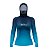 Camisa FusionX Feminina Brk Clean Azul com Capuz e Proteção Solar UV50+ - Imagem 1