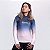 Camisa FusionX Feminina Brk Clean Degradê Azul Bege com Capuz e Proteção Solar UV50+ - Imagem 3