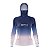 Camisa FusionX Feminina Brk Clean Degradê Azul Bege com Capuz e Proteção Solar UV50+ - Imagem 1