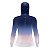 Camisa FusionX Feminina Brk Clean Degradê Azul Bege com Capuz e Proteção Solar UV50+ - Imagem 2