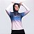 Camisa FusionX Feminina Brk Clean Degradê Azul Bege com Capuz e Proteção Solar UV50+ - Imagem 5