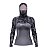 Camisa FusionX Feminina Brk Deep Cinza Camuflado com Capuz e Proteção Solar UV50+ - Imagem 1